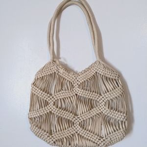 London Kaye Macrame Crochet Bag